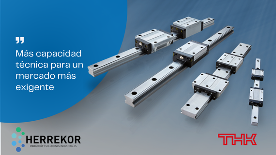 Servicio de corte a medida de guías lineales THK en Herrekor