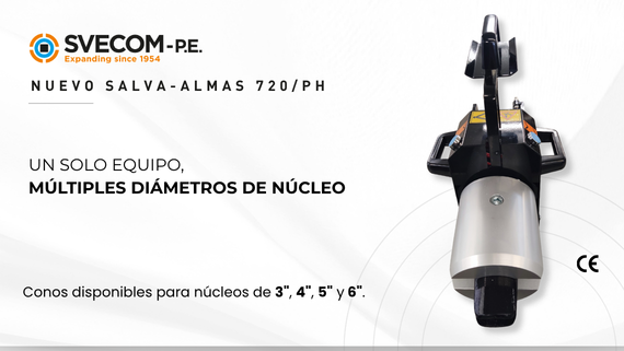 Salva-almas 720PH para recuperar mandriles de carton deformados sin interrumpir la producción. SVECOM- HERREKOR SLU