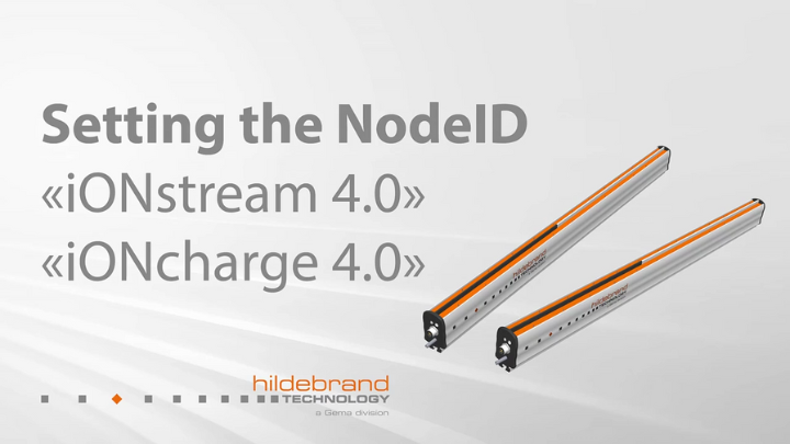 Barra antiestática iONstream 4.0 - Configurar NodeID